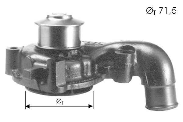 Pompe à eau, refroidissement du moteur