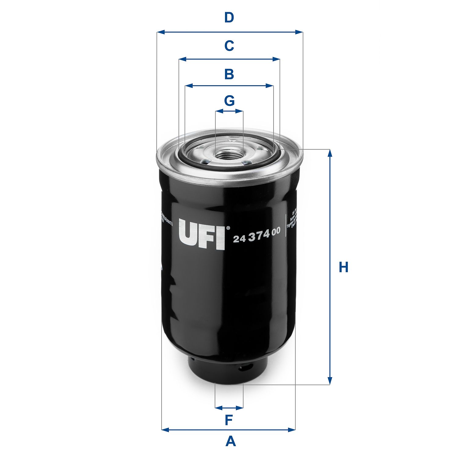 Palivový filter UFI 24.374.00