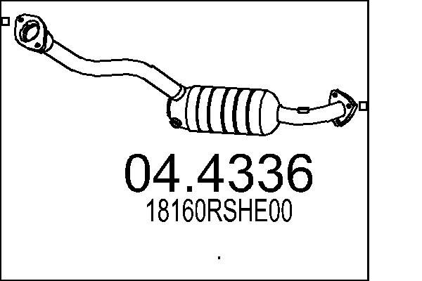 Katalizator MTS 18160RSHE00