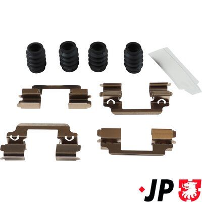 Set accesorii, placute frana JP Group 1464003510