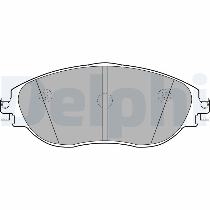 Sada brzdových platničiek kotúčovej brzdy DELPHI LP2250