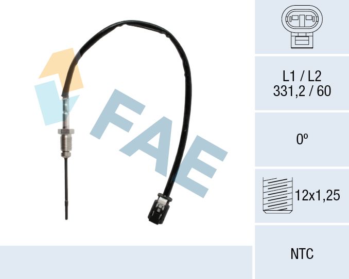 czujnik, temperatura spalin FAE 68622