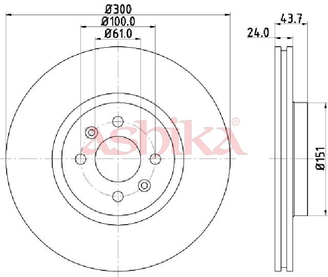 Disc frana ASHIKA 60-00-0705