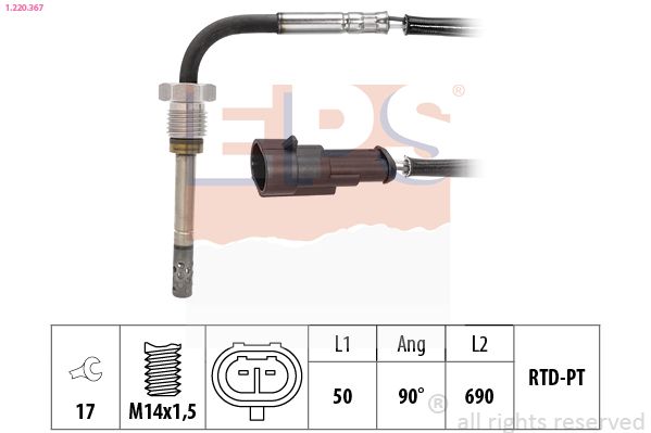 czujnik, temperatura spalin EPS 1.220.367