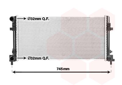 Radiator, racire motor VAN WEZEL 03012701