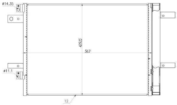 Condensator, climatizare MTR 13054755