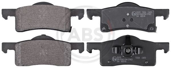 Zestaw klocków hamulcowych, hamulce tarczowe A.B.S. 38935
