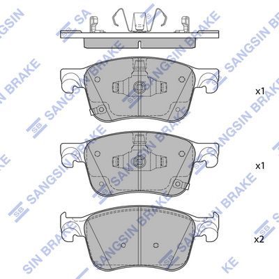 set placute frana,frana disc HI-Q SP4444