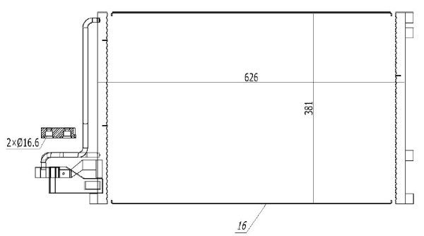 Condensator, climatizare MTR 13054526