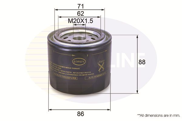 Filtr oleju COMLINE EOF071