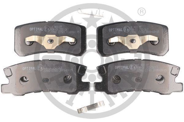 Zestaw klocków hamulcowych, hamulce tarczowe OPTIMAL BP-10537
