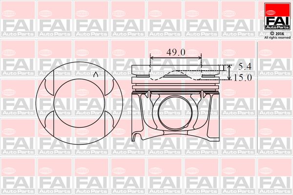 Tłok FAI AUTOPARTS PK20-050