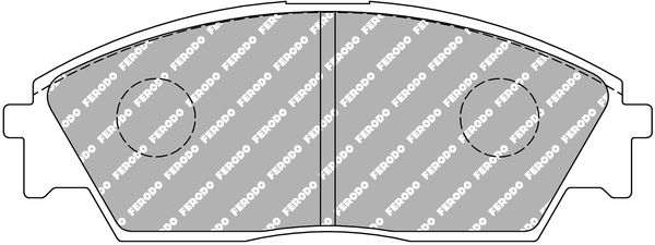 set placute frana,frana disc FERODO FDS598