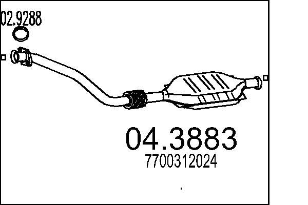 Katalizator MTS 04.3883