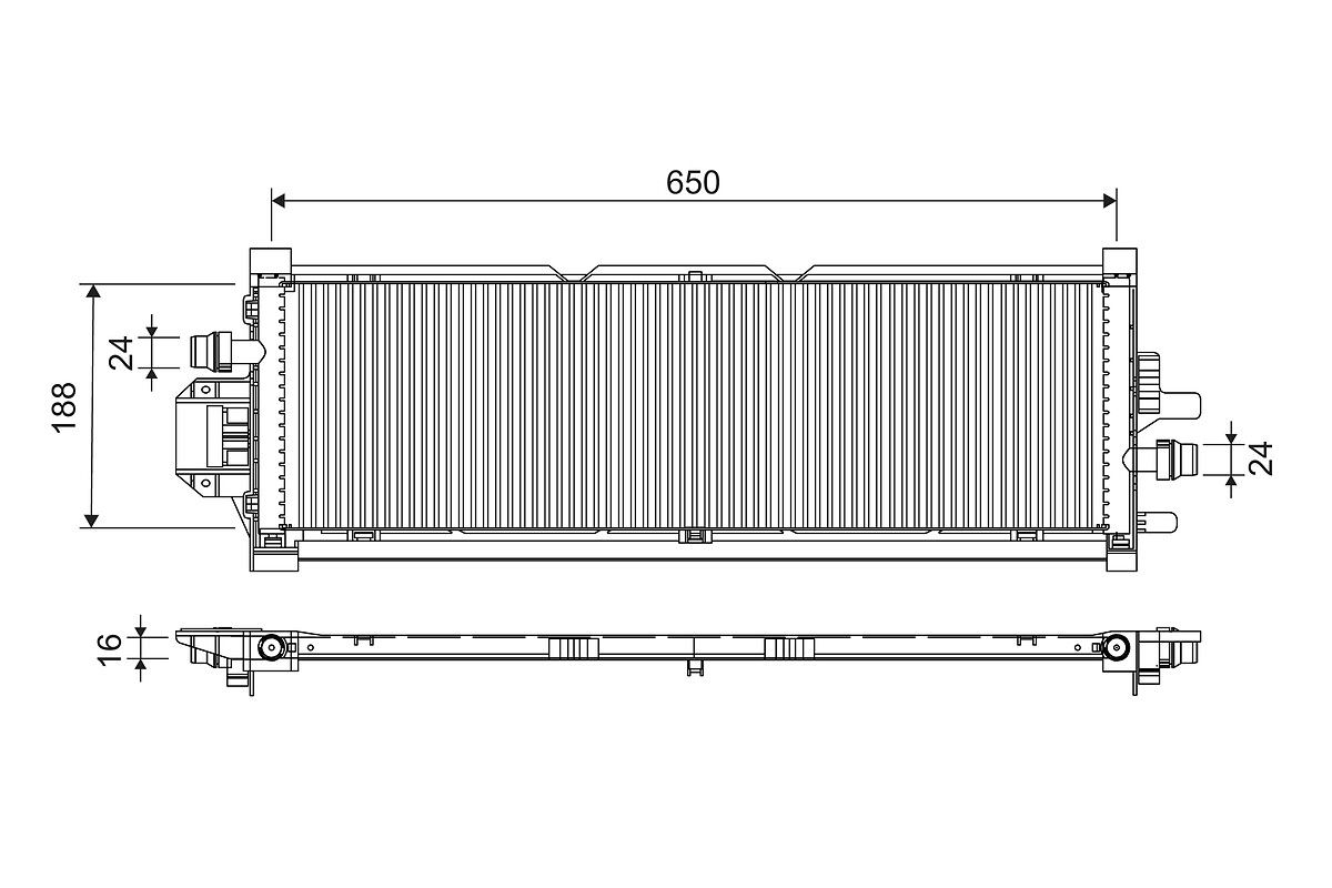 Radiator, racire motor VALEO 701298