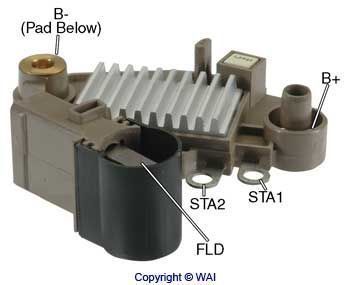 Regulator, alternator WAI M517