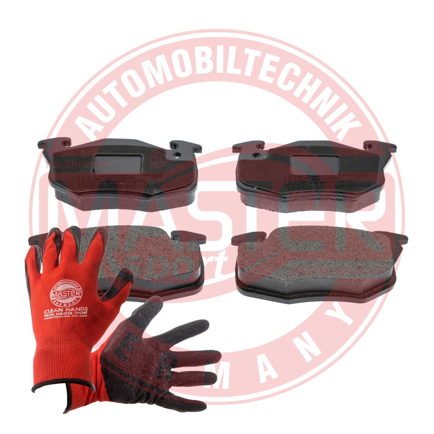 Zestaw klocków hamulcowych, hamulce tarczowe MASTER-SPORT GERMANY 13046039622N-SET-MSP