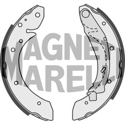 Szczęka hamulcowa MAGNETI MARELLI 360219192208