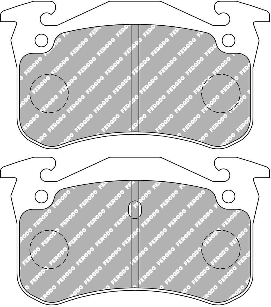 set placute frana,frana disc FERODO RACING DS2500 FCP558H
