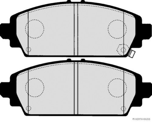Levně Sada brzdových destiček, kotoučová brzda HERTH+BUSS JAKOPARTS J3604065
