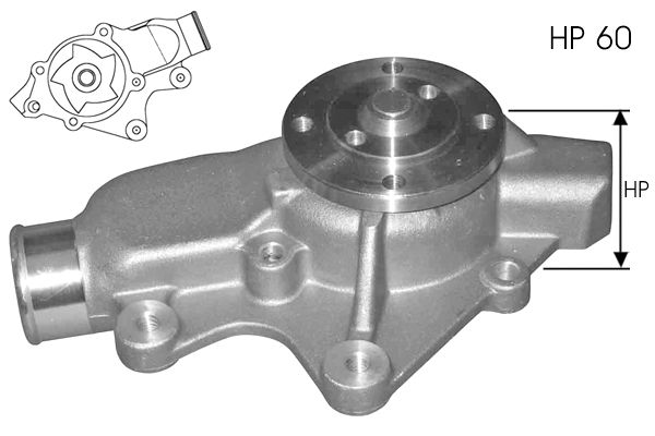 Pompe à eau, refroidissement du moteur