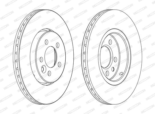 Tarcza hamulcowa FERODO DDF1080C