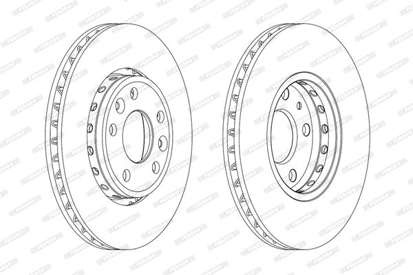 Tarcza hamulcowa FERODO DDF1726C