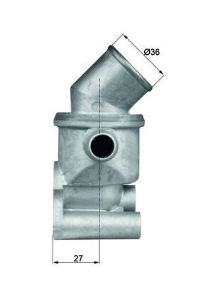 Termostat, chladivo MAHLE TI 72 87D