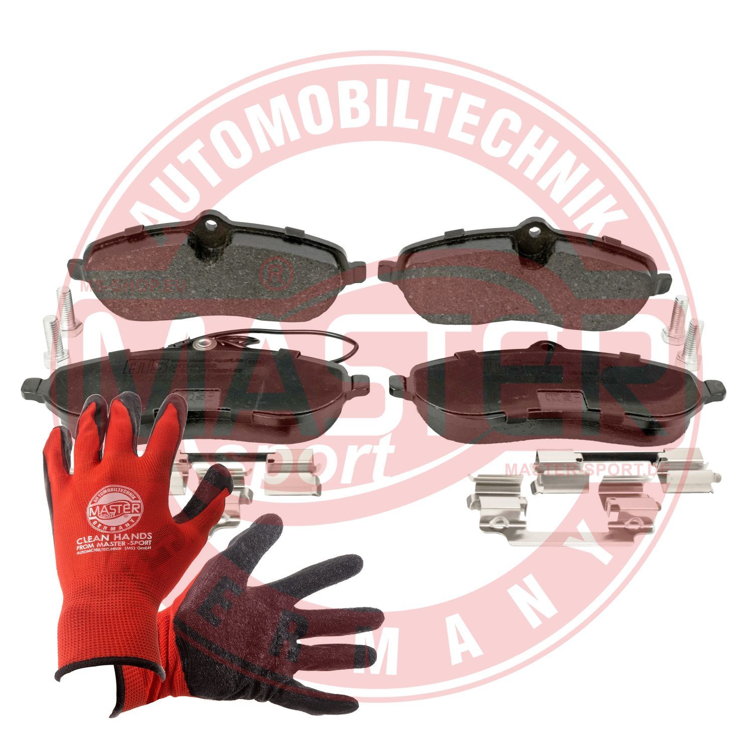 Zestaw klocków hamulcowych, hamulce tarczowe MASTER-SPORT GERMANY 13046027382N-SET-MSP