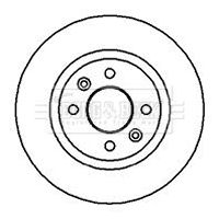 Tarcza hamulcowa BORG & BECK BBD4964