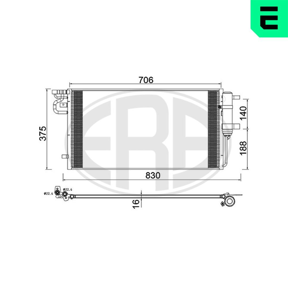 Condensator, climatizare ERA 667269