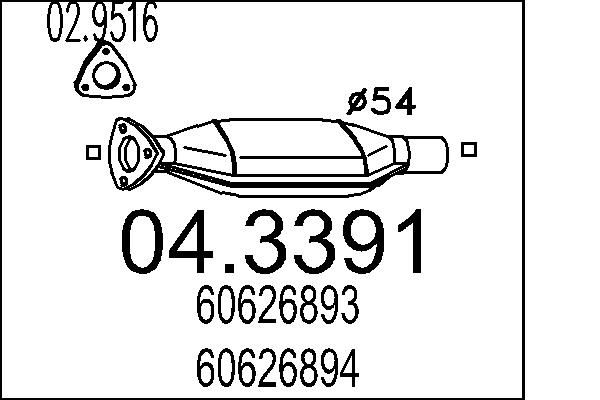 Katalizator MTS 04.3391