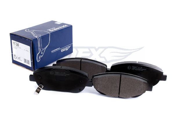 Levně Sada brzdových destiček, kotoučová brzda TOMEX Brakes 17-20