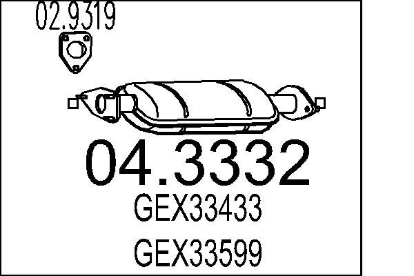 Katalizator MTS 04.3332