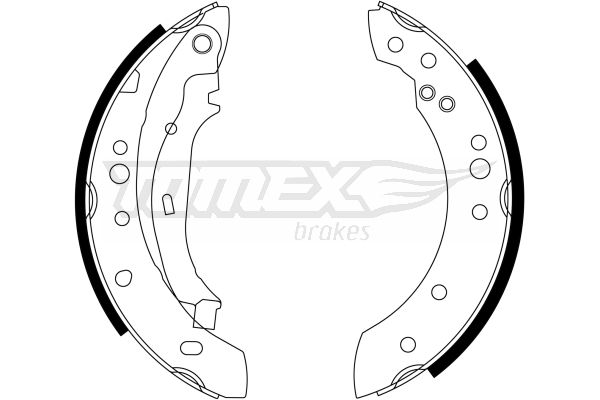 Levně Sada brzdových čelistí TOMEX Brakes 23-23