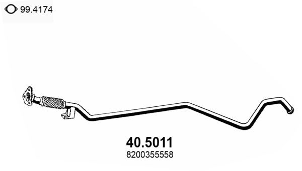Rura wydechowa ASSO 40.5011