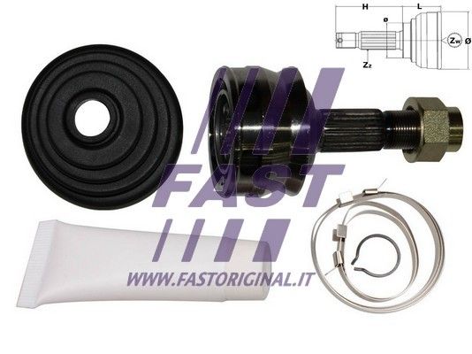 Zestaw przegubu, wał napędowy FAST FT25005K