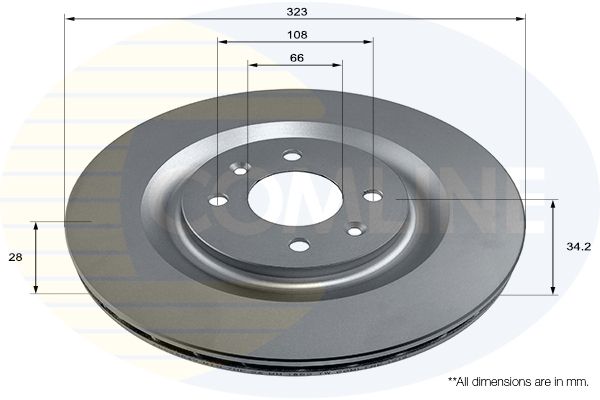 Tarcza hamulcowa COMLINE ADC2854V
