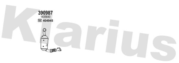 Układ wydechowy KLARIUS 362540E