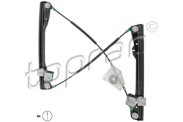 Mecanism actionare geam TOPRAN 111 706