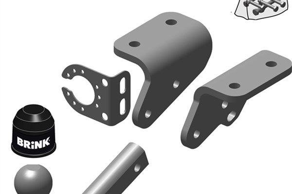Zestaw zaczepu przyczepy BRINK 537900