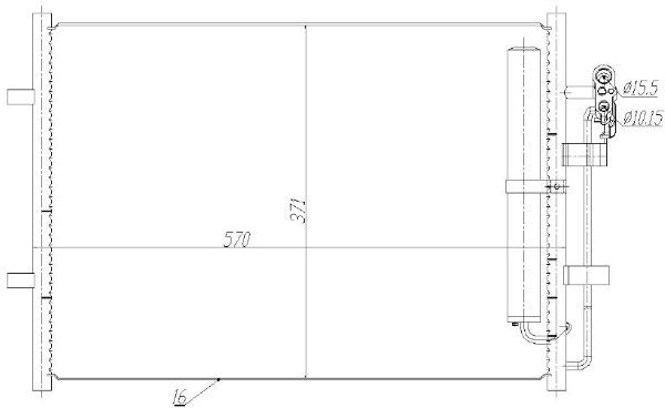 Condensator, climatizare MTR 13054792