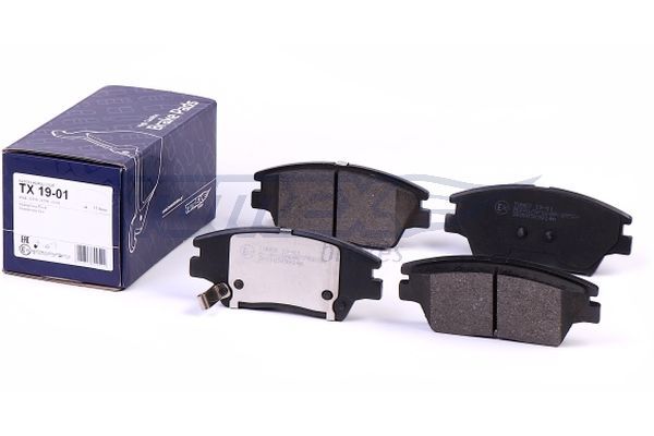 Levně Sada brzdových destiček, kotoučová brzda TOMEX Brakes 19-01