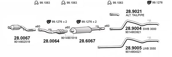Układ wydechowy ASSO ART4151