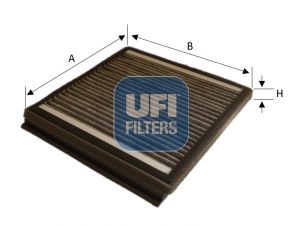 Filtr, vzduch v interiéru UFI 54.235.00