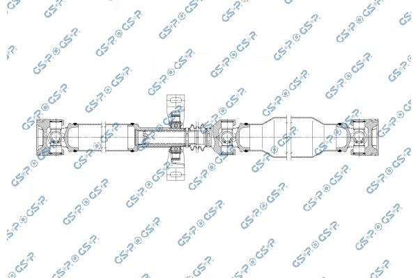 Wał napędowy, napęd osi GSP PS901857