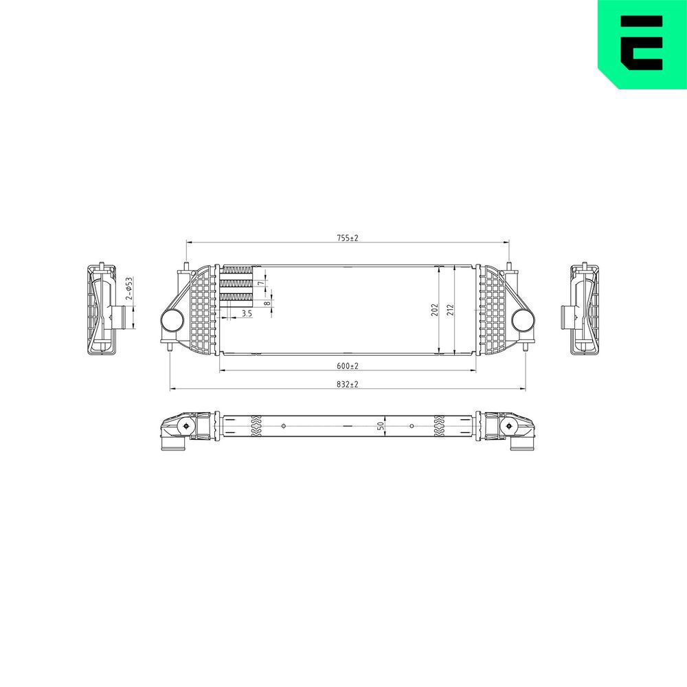 Intercooler, compresor ERA 672017