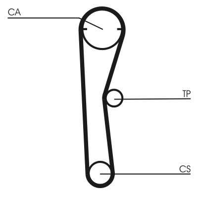 Ozubený remeň CONTINENTAL CTAM CT669