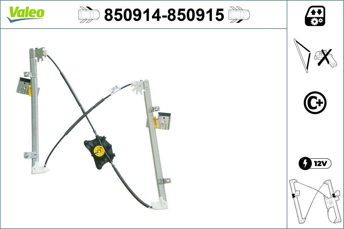 Mecanism actionare geam VALEO 850914