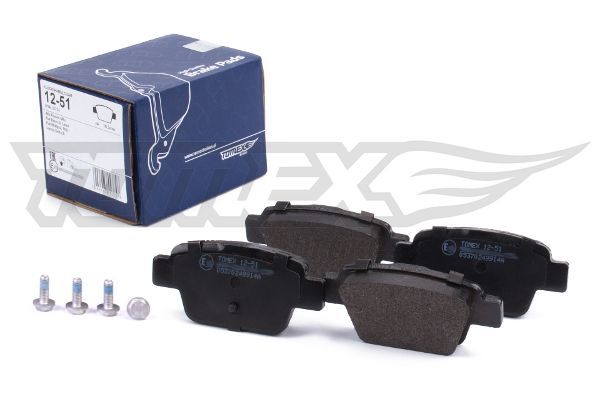 Levně Sada brzdových destiček, kotoučová brzda TOMEX Brakes 12-51